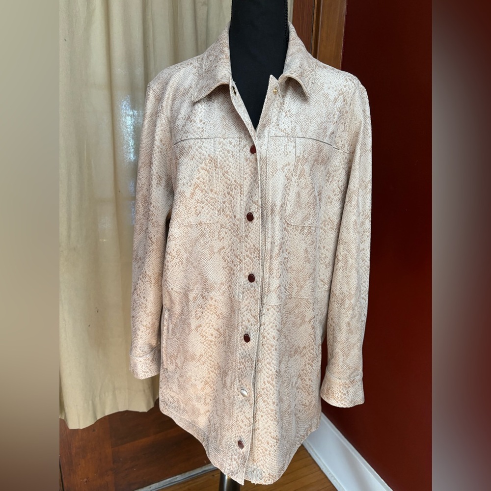 Snakeskin Patterned Jacket